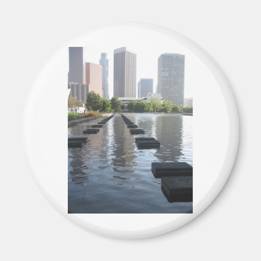 Downtown Los Angeles California By Bernadette Seba Magnets