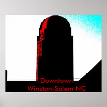 Downtown Winston-Salem NC Poster