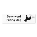 Downward Facing Dog bumper stickers