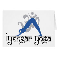 Downward Facing Dog Iyengar Yoga Greeting Card