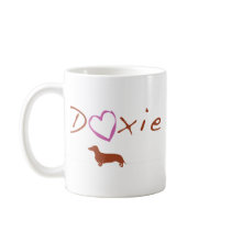 Doxie, Dachshund Heart Mugs