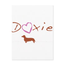 Doxie, Dachshund Heart Post Cards