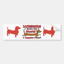 DOXIE-HAPPY BUMPER STICKERS