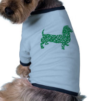 Doxie in Shamrocks pet clothing
