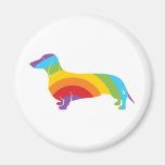 Doxie Rainbow Connection Fridge Magnets