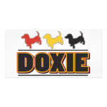 DOXIE-Word-COLOR Customised Photo Card