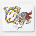 Doyle Family Crest mousepads