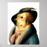 DR035 Golden Retriever poster