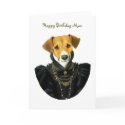 DR037 Jack Russell Terrier, Happy Birthday Mum cards