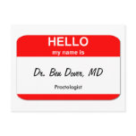 Dr. Ben Dover, MD postcards