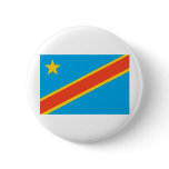DR CONGO Flag Pinback Button