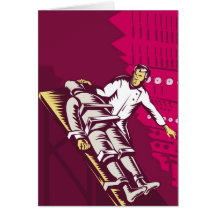 Dr. Frankenstein or mad scientist turn on switch Cards