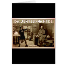 Dr. Jekyll and Mr. Hyde Vintage Illustration 1880s Cards