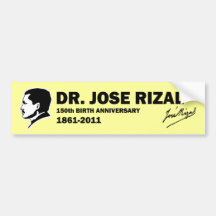 Dr. Jose Rizal @ 150th Birth Anniversary Bumper Sticker