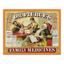 Dr. Peirce's Family Medicines ~ Vintage Advert posters