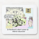 Dr Roarscach Interior Decorator Funny Tees & Gifts Mouse Pads