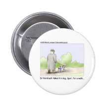 Dr. Roarshach Cartoon Gifts, Tees, & Collectibles Button