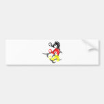Drachen 4 farbig mit Tribal Auto Sticker