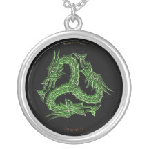Draconis Asian 3-Way Dragon Round Necklace