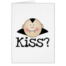 Dracula Kiss Greeting Card
