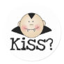 Dracula Kiss Round Sticker