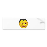 Dracula smiley bumper stickers