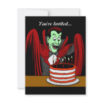 Dracula Vampire Halloween Birthday