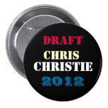 DRAFT Chris CHRISTIE 2012 Round Campaign Button