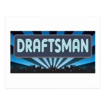 Draftsman Marquee Postcard