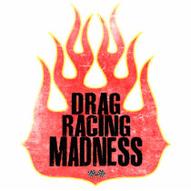 Drag racing photo sculptures