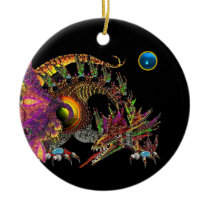 DRAGO  Blue Sapphire Monogram Christmas Tree Ornaments