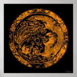 Dragon and Phoenix Print