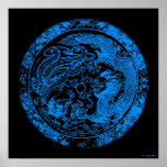 Dragon and Phoenix Print
