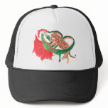 Dragon and tiger fighting hats