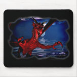 Dragon Attack 3D Fantasy Art mousepads