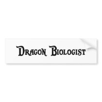Dragon Biologist Bumper Sticker