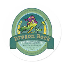 Dragon Bock Beer Label