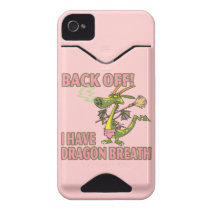 dragon breath funny cartoon female iphone 4 id cases
