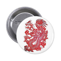 Dragon-Chinese Zodiac/ Pinback Buttons