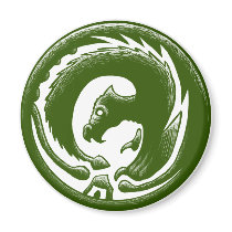 Dragon Circle Green magnets