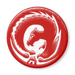 Dragon Circle Red magnets