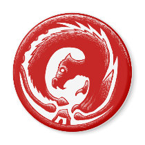 Dragon Circle Red magnets
