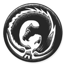 Dragon Circle stickers