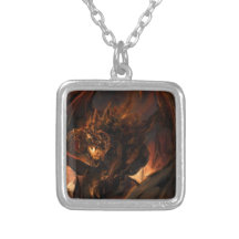 Dragon Created From Flames Custom Necklace