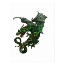 Dragon design post cards