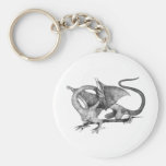 Dragon Drawing Key Chain