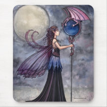 Dragon Fairy Mousepad by Molly Harrison
