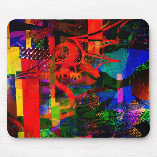 Dragon Fantsy Collage100_2751 Mousepad