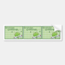 Dragon Fly Birthday personalise Bumper Stickers