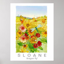 dragon fly  poster